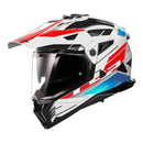 LS2 MX702 Pioneer II Namib - White / Red / Blue 06 Size XS 54cm