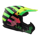 LS2 Helmets MX706J Coz Youth Helmet - Chromatic Black / Hi-Vis Pink (S)