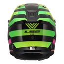 LS2 Helmets MX706J Coz Youth Helmet - Chromatic Black / Hi-Vis Pink (S)