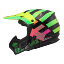 LS2 Helmets MX706J Coz Youth Helmet - Chromatic Black / Hi-Vis Pink (S)