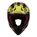 LS2 Helmets MX708 Fast II Gorilla - Purple / Hi-Vis Yellow (L) 06