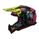 LS2 Helmets MX708 Fast II Gorilla - Purple / Hi-Vis Yellow (M) 06