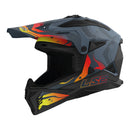 LS2 Helmets MX708 Fast II Wash - Dark Grey / Red Size Medium