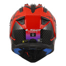 LS2 Helmets MX708 Fast II Wash - Red / Black Blue Size Small