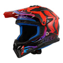 LS2 Helmets MX708 Fast II Wash - Red / Black Blue Size XS