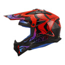LS2 Helmets MX708 Fast II Wash - Red / Black Blue Size 2XL