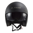 LS2 OF599 Spitfire II Flag Helmet - Matte Black 06 Size Medium 58cm