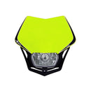 Rtech Full Led Headlight V Face Neon Yellow Black Universal MASKGFNR010