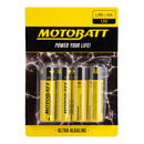 Motobatt AA (LR6) 1.5 Alkaline Battery 4 Pack