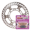 BRAKE ROTOR & PAD FRONT KIT - KAW KX250F 04-05