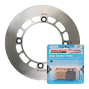 Whites Brake Rotor & Pad Front Kit - Suzuki DR200 86-09