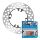 BRAKE ROTOR & PAD FRONT KIT - YAM YFM350FA BRUIN 04-06