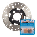BRAKE ROTOR & PAD FRONT KIT - YAM YFM350FX WOLVERINE 95-05