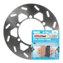 BRAKE DISC & PAD REAR KIT - KAW KDX200 95-08