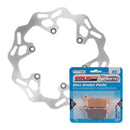 BRAKE ROTOR & PAD REAR KIT - YAM YZ250F 02 - WAVE