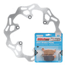 BRAKE ROTOR & PAD REAR KIT - YAM WR250F 02 - WAVE