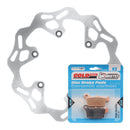 BRAKE ROTOR & PAD REAR KIT - YAM WR250F 20 - WAVE