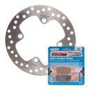BRAKE ROTOR & PAD REAR KIT - YAM YFM700FA 07-13