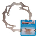 BRAKE ROTOR & PAD REAR KIT - KTM 85 SX 04-10 - WAVE