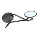 Whites Mirror Black Round Bent Stem 8mm Pr