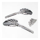 Whites Mirror Uni Skeleton Hand Chrome Black Hd Pair