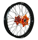 X-Tech KTM/Husq MXEnduro 2.15x18 Rear Black Rim Orange Hub / Black Spokes