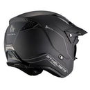MT District SV Matt Black Open Face Helmet Size Small 56cm