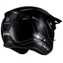MT District SV Gloss Black Open Face Helmet Size Small 56cm
