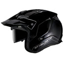 MT District SV Gloss Black Open Face Helmet Size Small 56cm