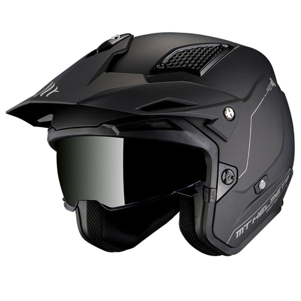 MT District SV Helmet Matt Black Size Small 56cm