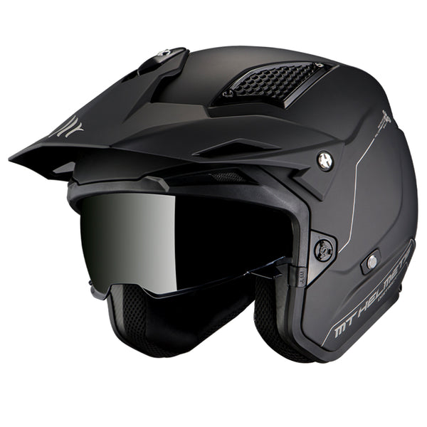 MT District SV Helmet Matt Black Size Extra Small XS 54cm