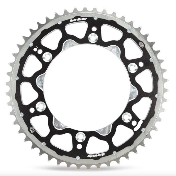 Moto Master Sprocket Rear Fusion Dual Ring Black 49T