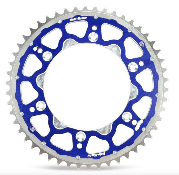 Moto Master Sprocket Rear Fusion Dual Ring Blue 49T