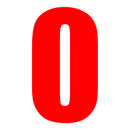Whites Race Number - Red