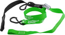 Oneal DELUX Tiedowns W/ Soft Loop & Secure Hook Black Green 1-1/2"