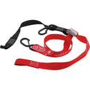 Oneal DELUX Tiedowns W/ Soft Loop & Secure Hook Black Red 1-1/2"