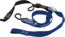 Oneal DELUX Tiedowns W/ Soft Loop & Secure Hook Black Blue 1-1/2"