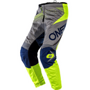 Oneal Element Factory Gray / Blue / Neon Yellow Off Road Pants Youth Waist Size 28"