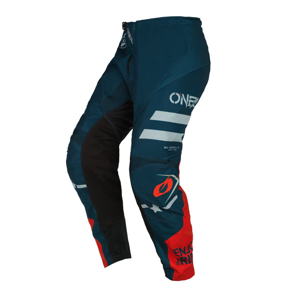 Oneal Element Squadron Teal / Gray Off Road Pants Youth Waist Size 28"