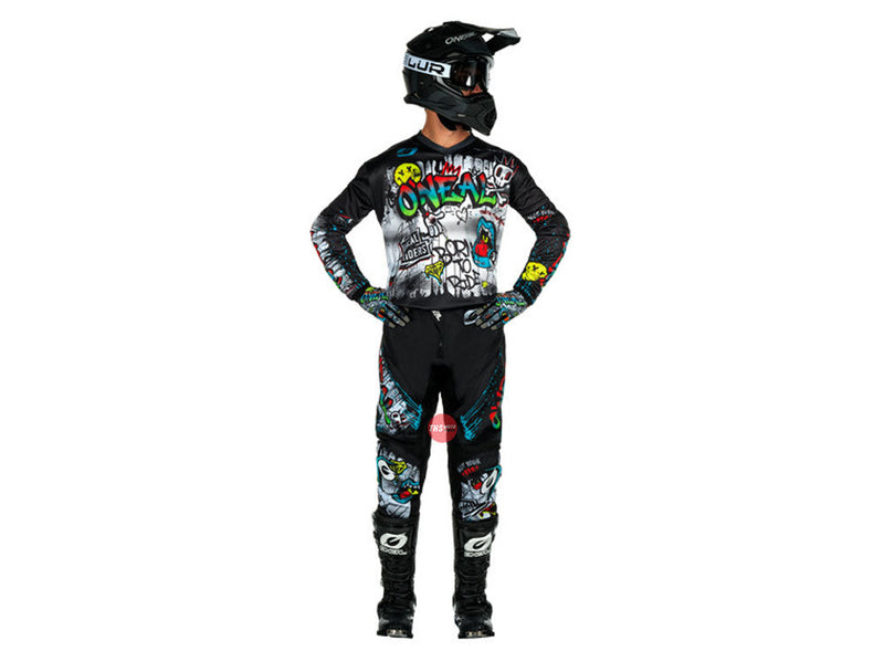 Oneal 25 Element Rancid V.24 Black White Off Road Jersey Size Medium