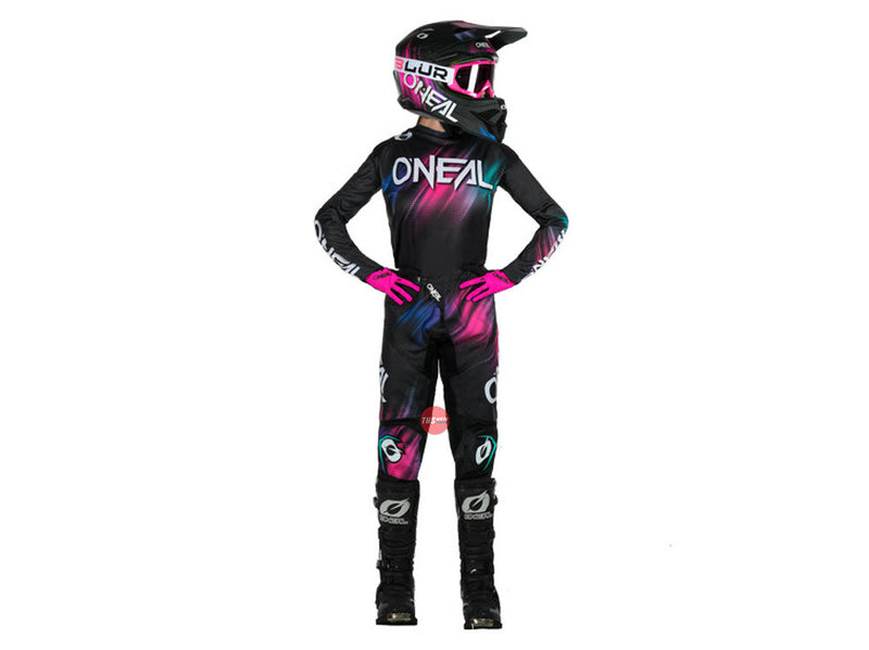 Oneal 24 Element Voltage V.24 Black Pink Womens Off Road Jersey Size XL