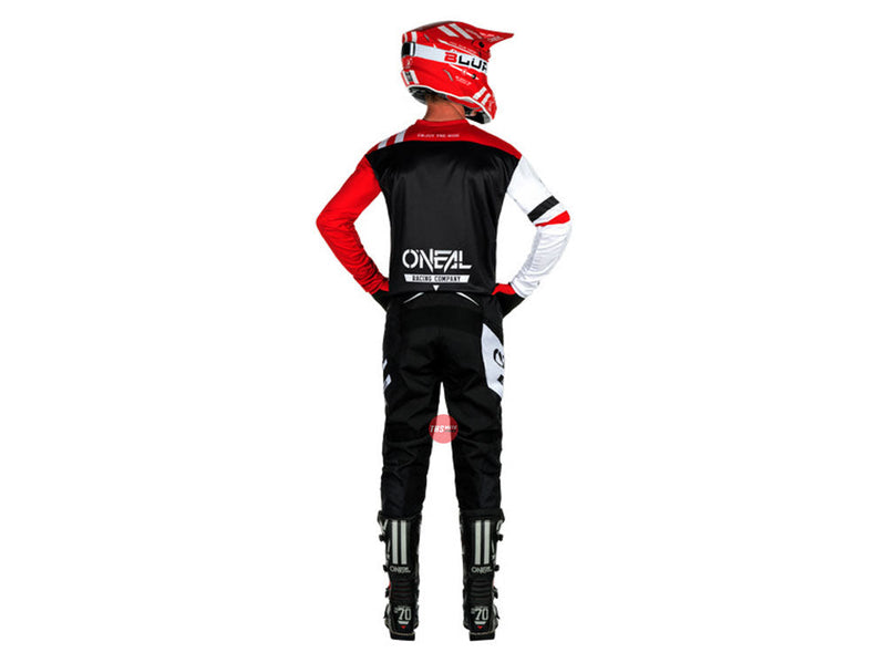 Oneal 25 Element Warhawk V.24 Black / White / Red Off Road Jersey Size Youth Medium