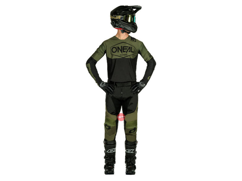 Oneal 25 Mayhem Hexx V.24 Black Green Off Road Jersey Size XL