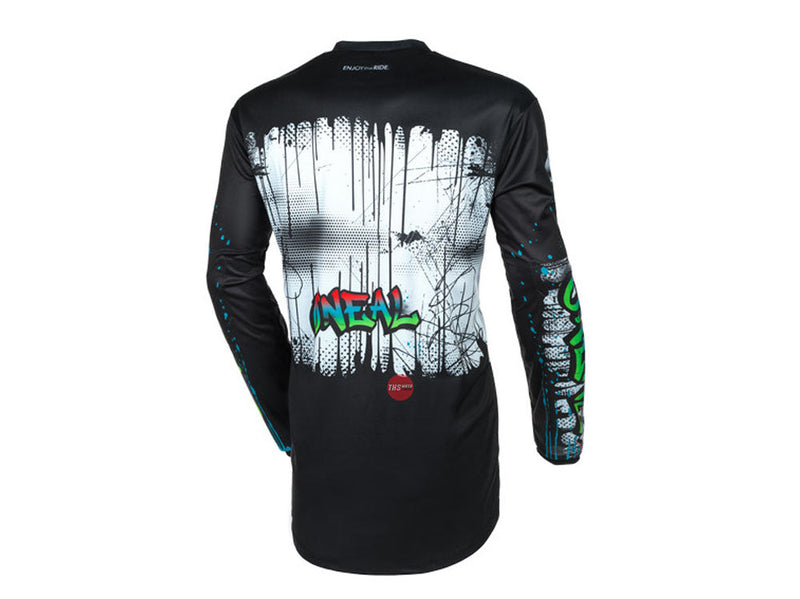 Oneal 25 Element Rancid V.24 Black White Off Road Jersey Size Medium