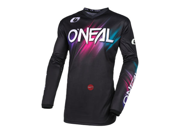 Oneal 24 Element Jersey Voltage V.24 Black Pink Adult Womens Off Road Jerseys Size Large