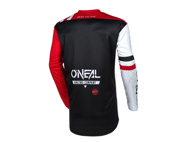 Oneal 25 Element Warhawk V.24 Black White Red Off Road Jersey Size 2XL