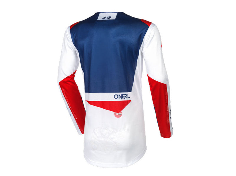 Oneal 25 Hardwear Air Slam V.24 White Blue Red Off Road Jersey Size Large