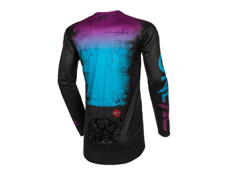 Oneal 25 Mayhem Scarz V.24 Black Blue Off Road Jersey Size 2XL