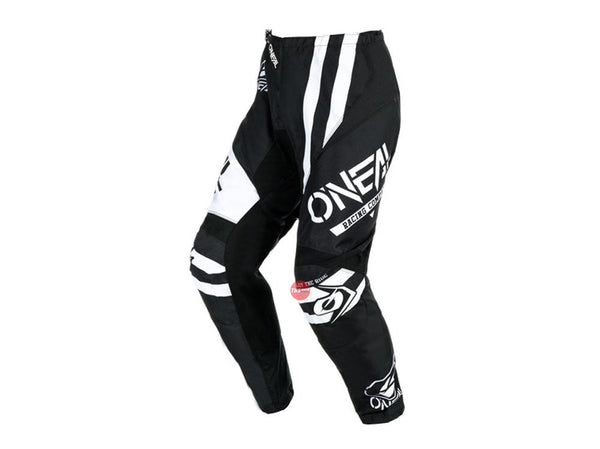 Oneal 25 Element Warhawk V.24 - Black White Youth Off Road Pants Size 26" 12/14T