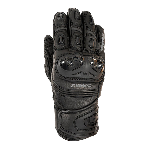 Oxford Cypher 1.0 Short Leather Men's Glove - Stealth Black Size XL